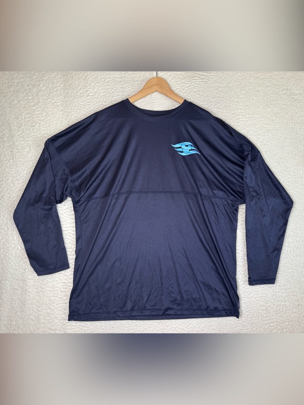 Disney Spirit Jersey Disney Cruise Line Long Sleeve Swim Shirt Adult XXL Navy